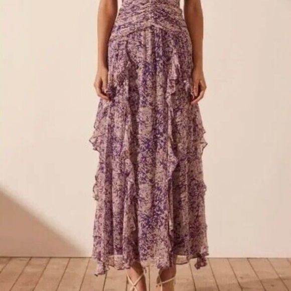 Shona Joy Aurier Round Neck Sleeveless Maxi Dress Women's Size 2 - Picture 6 of 12